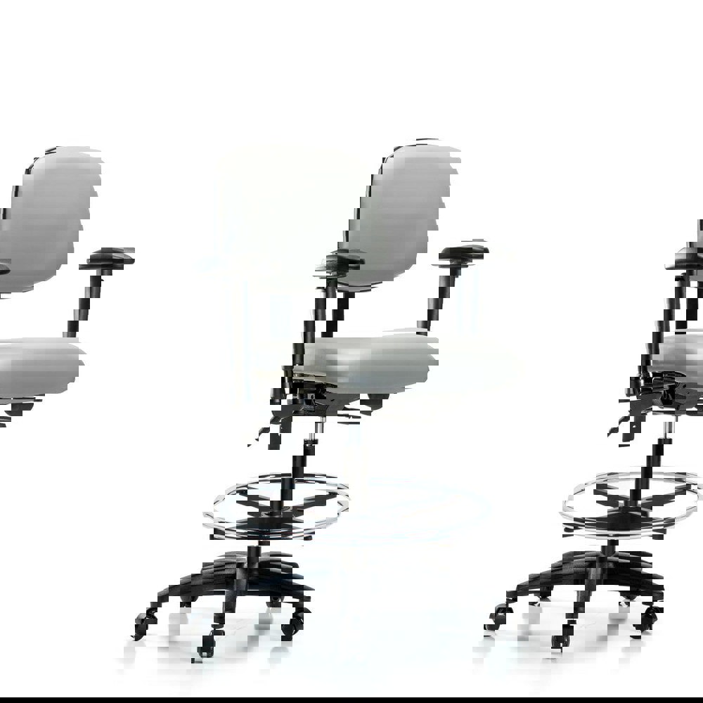 Task Chair: Vinyl, Dove