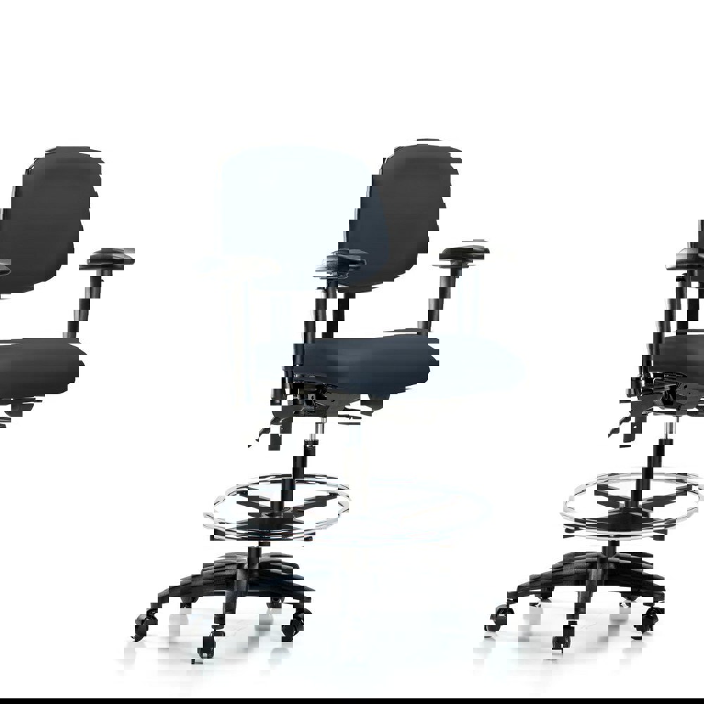 Task Chair: Vinyl, Imperial Blue