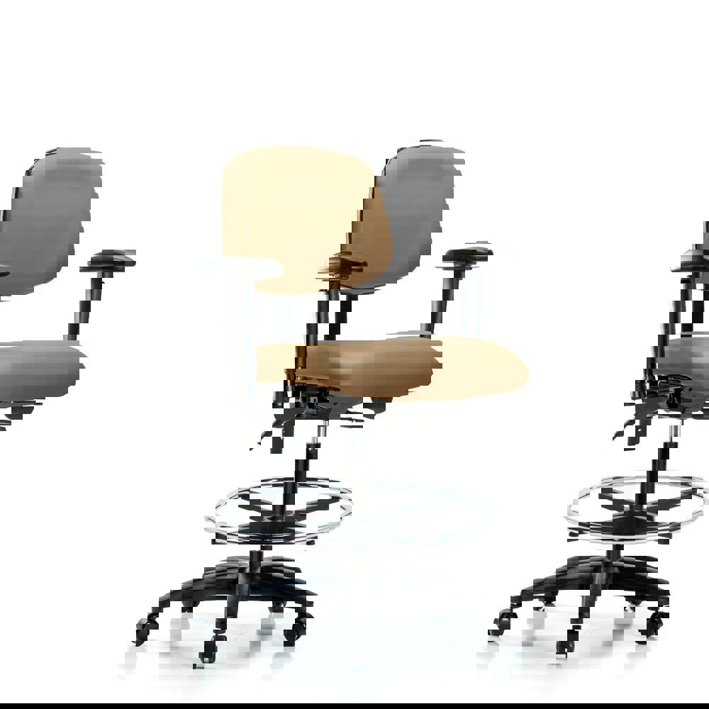 Task Chair: Vinyl, Taupe