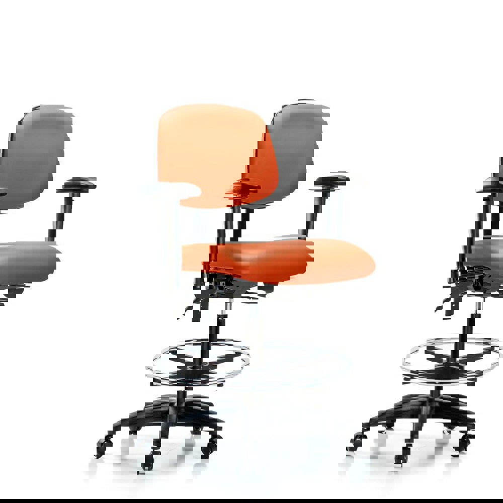 Task Chair: Vinyl, Orange Kist