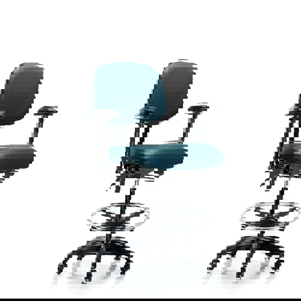 Task Chair: Vinyl, Marine Blue