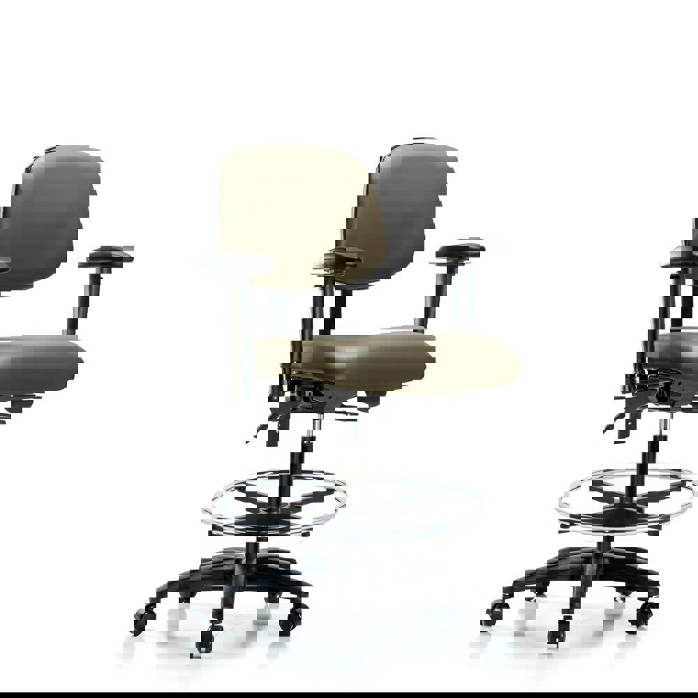 Task Chair: Vinyl, Taupe