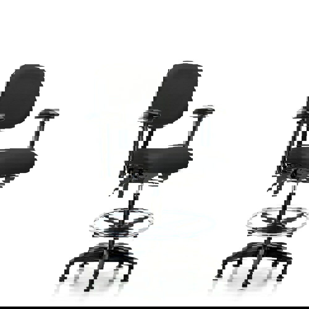 Task Chair: Vinyl, Black