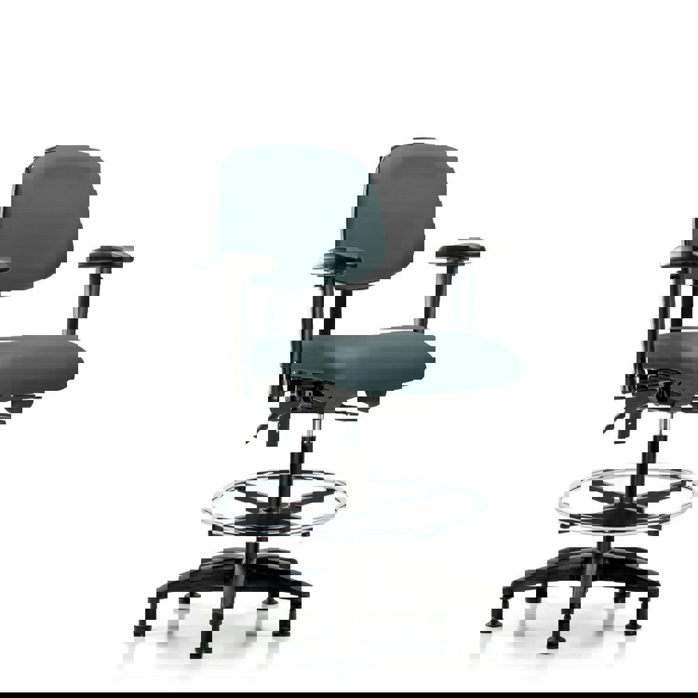 Task Chair: Vinyl, Colonial Blue