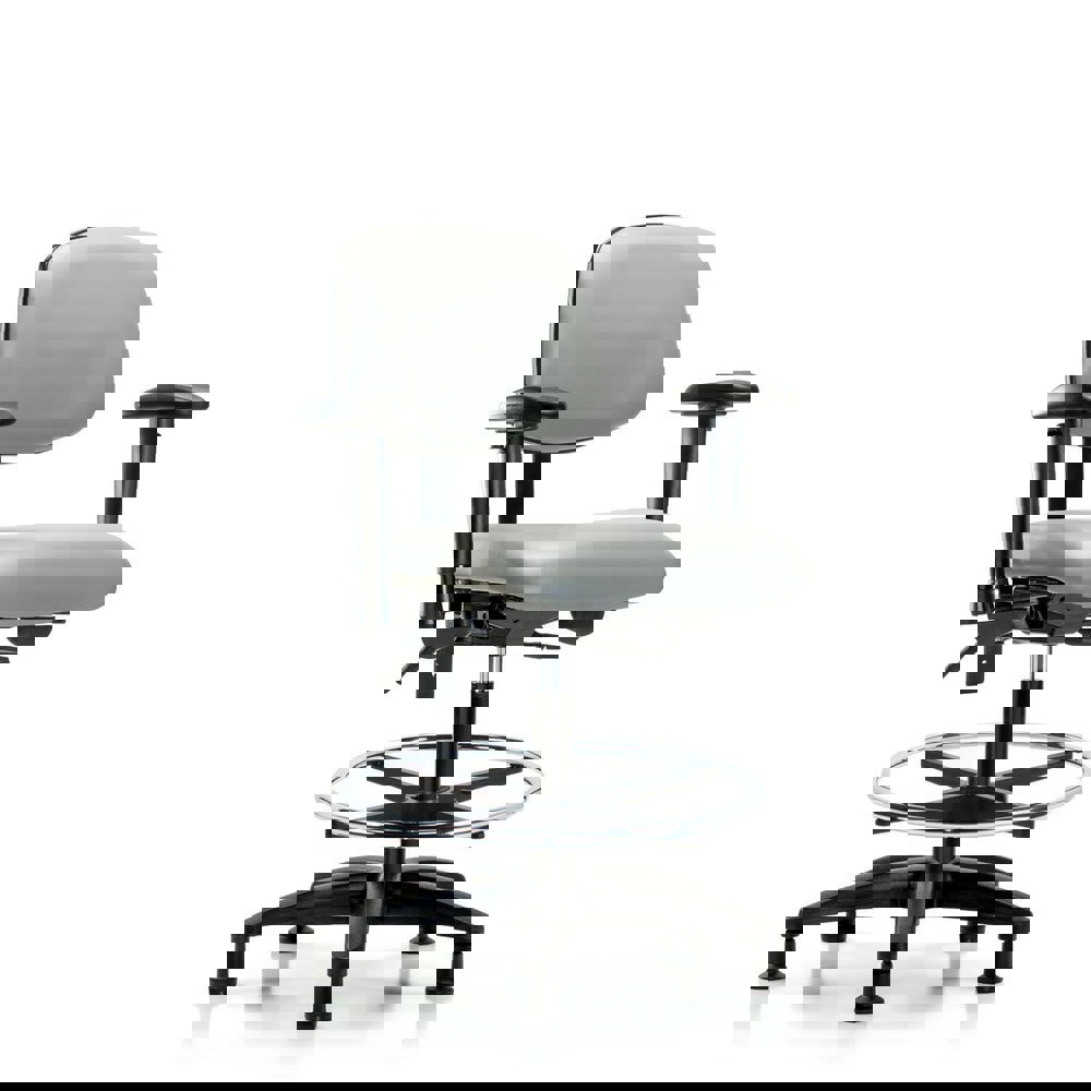 Task Chair: Vinyl, Dove