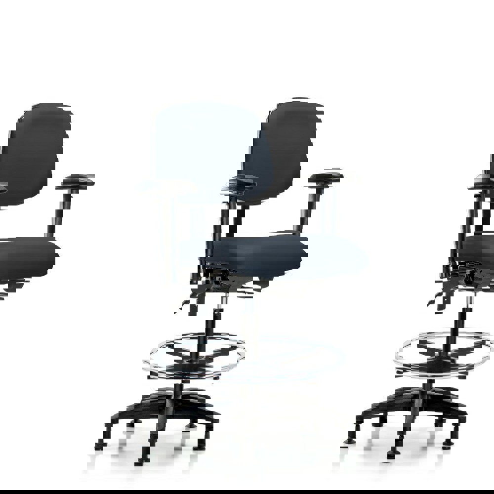 Task Chair: Vinyl, Imperial Blue