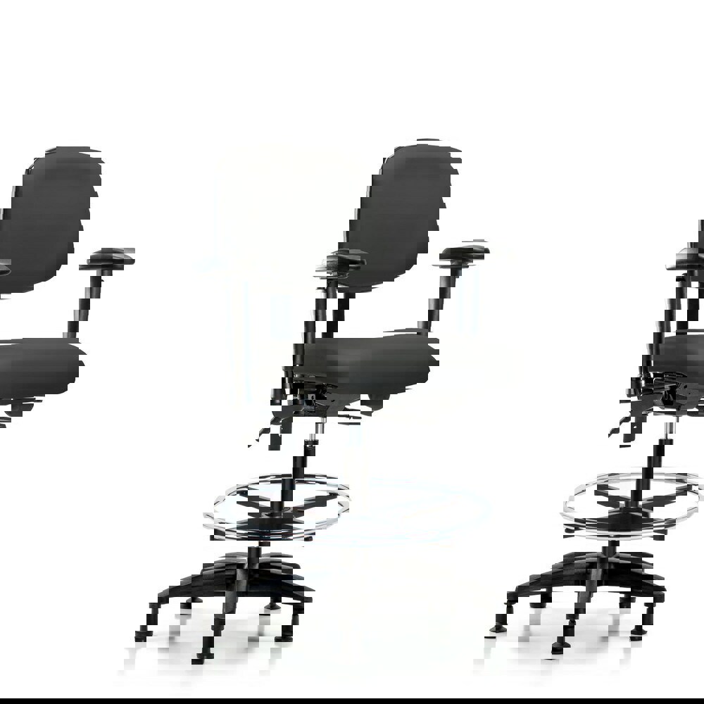 Task Chair: Vinyl, Charcoal