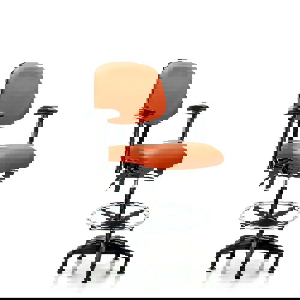 Task Chair: Vinyl, Orange Kist