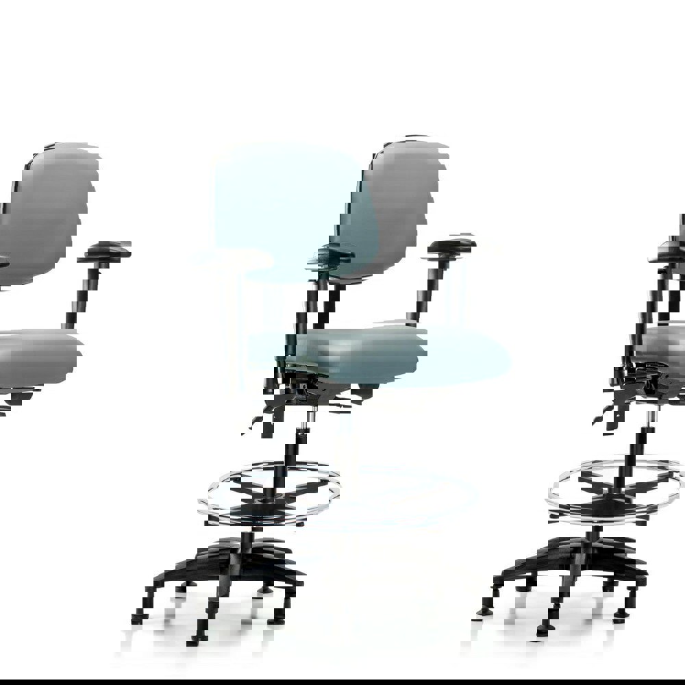 Task Chair: Vinyl, Storm