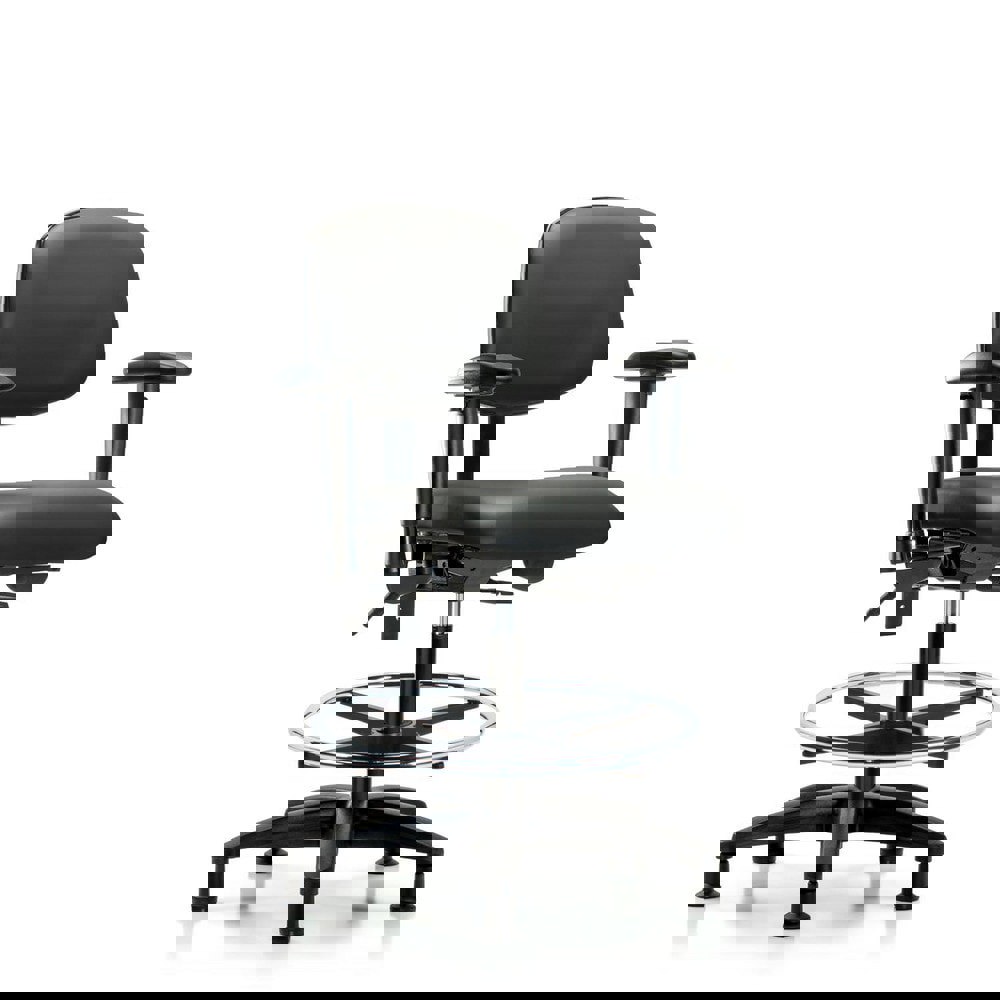 Task Chair: Vinyl, Carbon