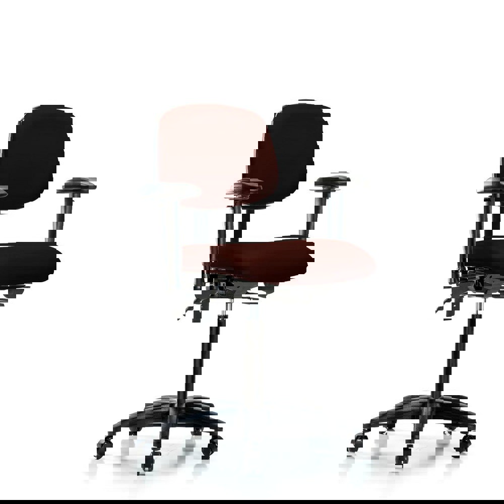 Task Chair: Vinyl, Burgundy