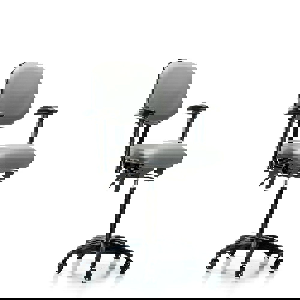 Task Chair: Vinyl, Sterling