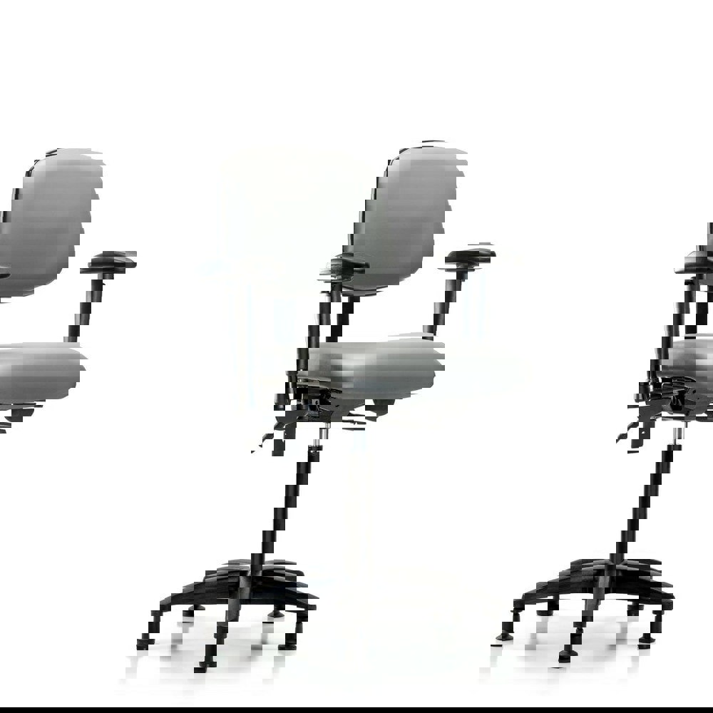 Task Chair: Vinyl, Sterling