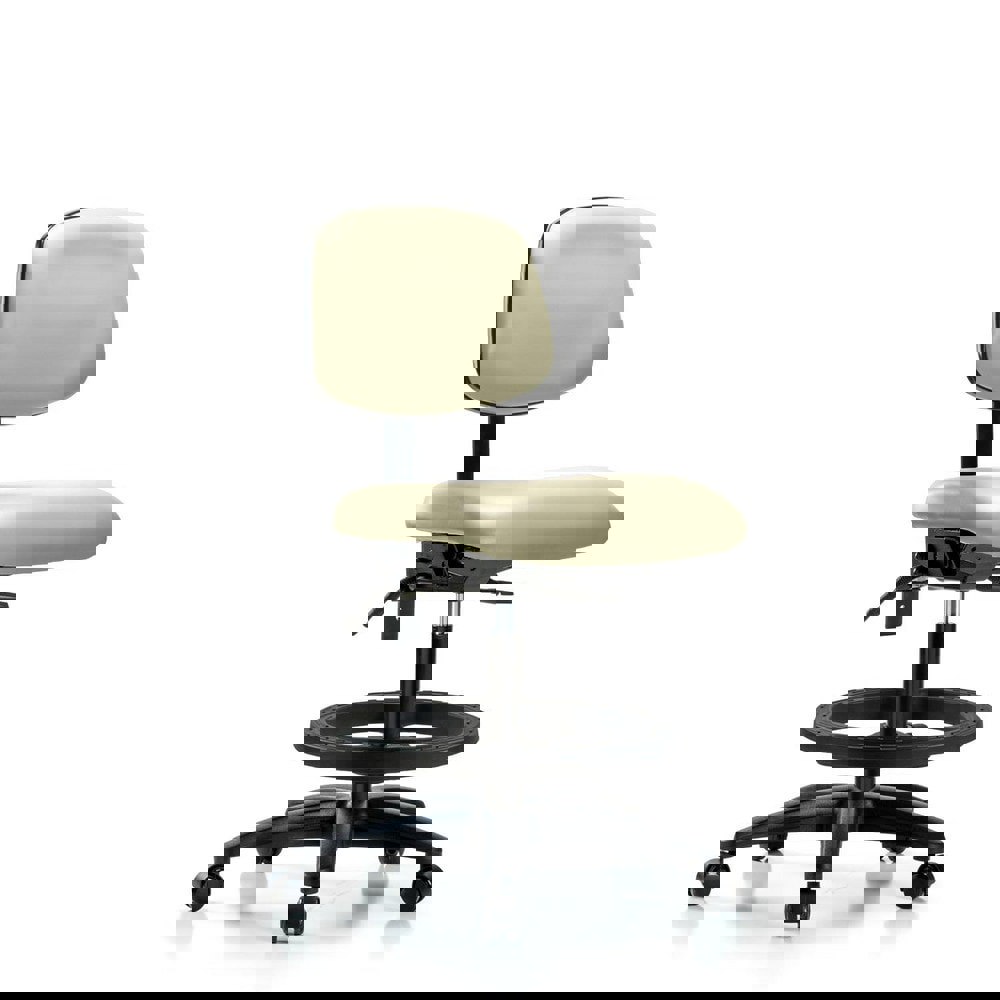 Task Chair: Vinyl, Adobe White