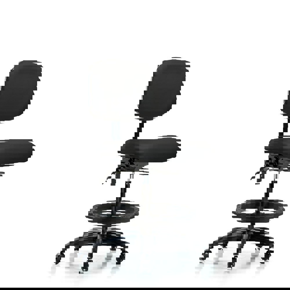 Task Chair: Vinyl, Black