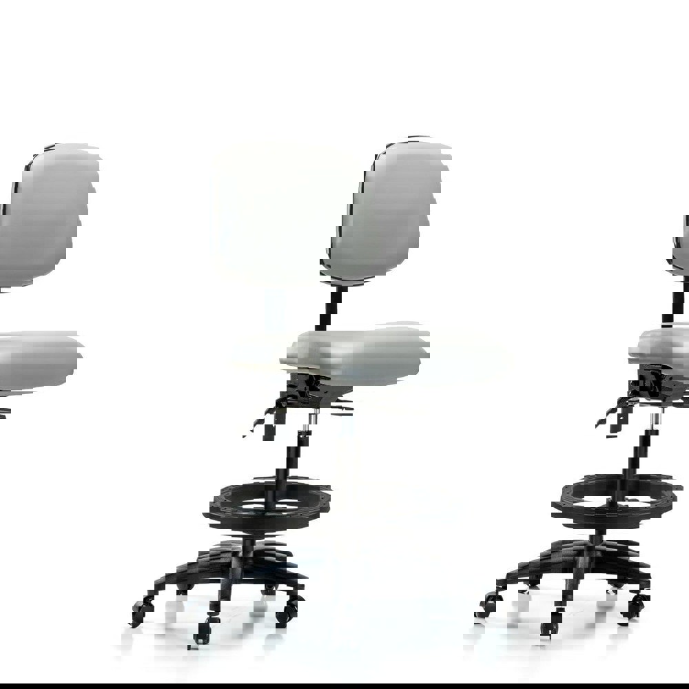 Task Chair: Vinyl, Dove