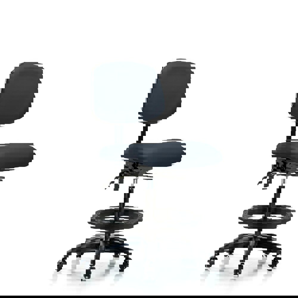 Task Chair: Vinyl, Imperial Blue