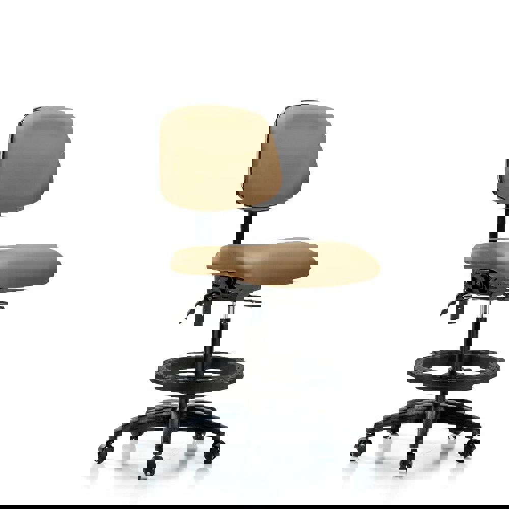 Task Chair: Vinyl, Taupe