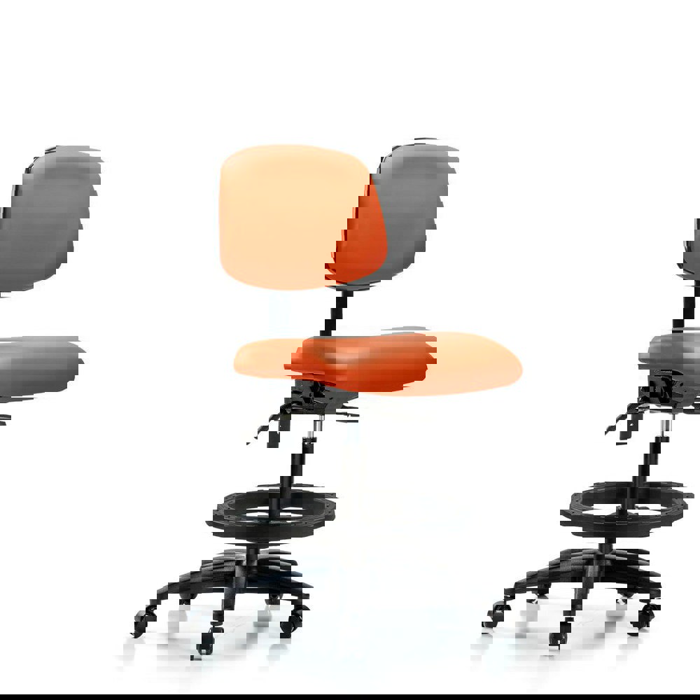 Task Chair: Vinyl, Orange Kist