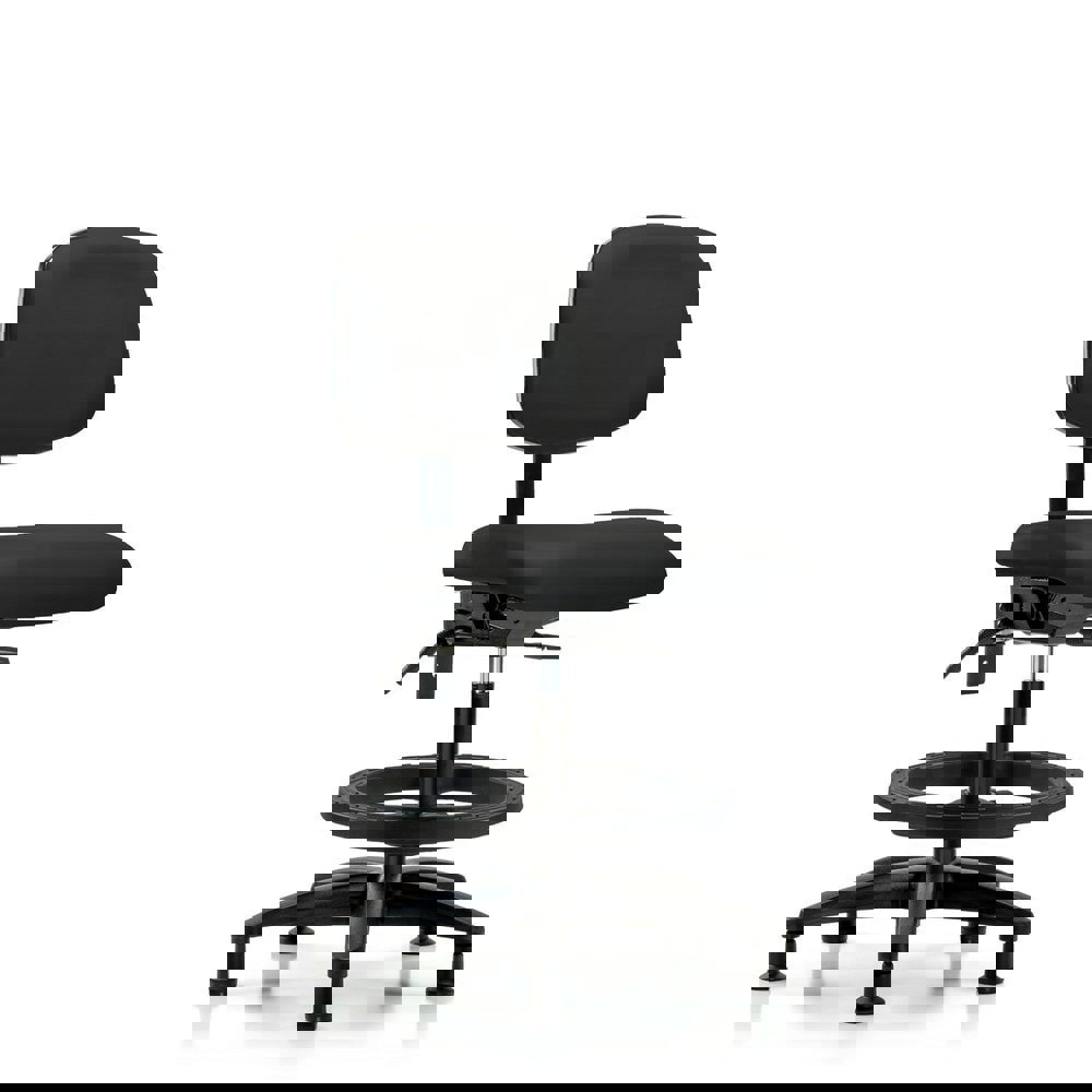 Task Chair: Vinyl, Black