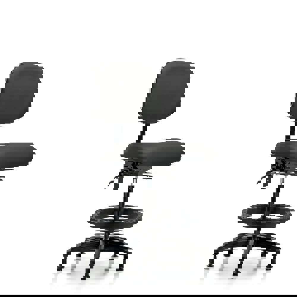 Task Chair: Vinyl, Charcoal