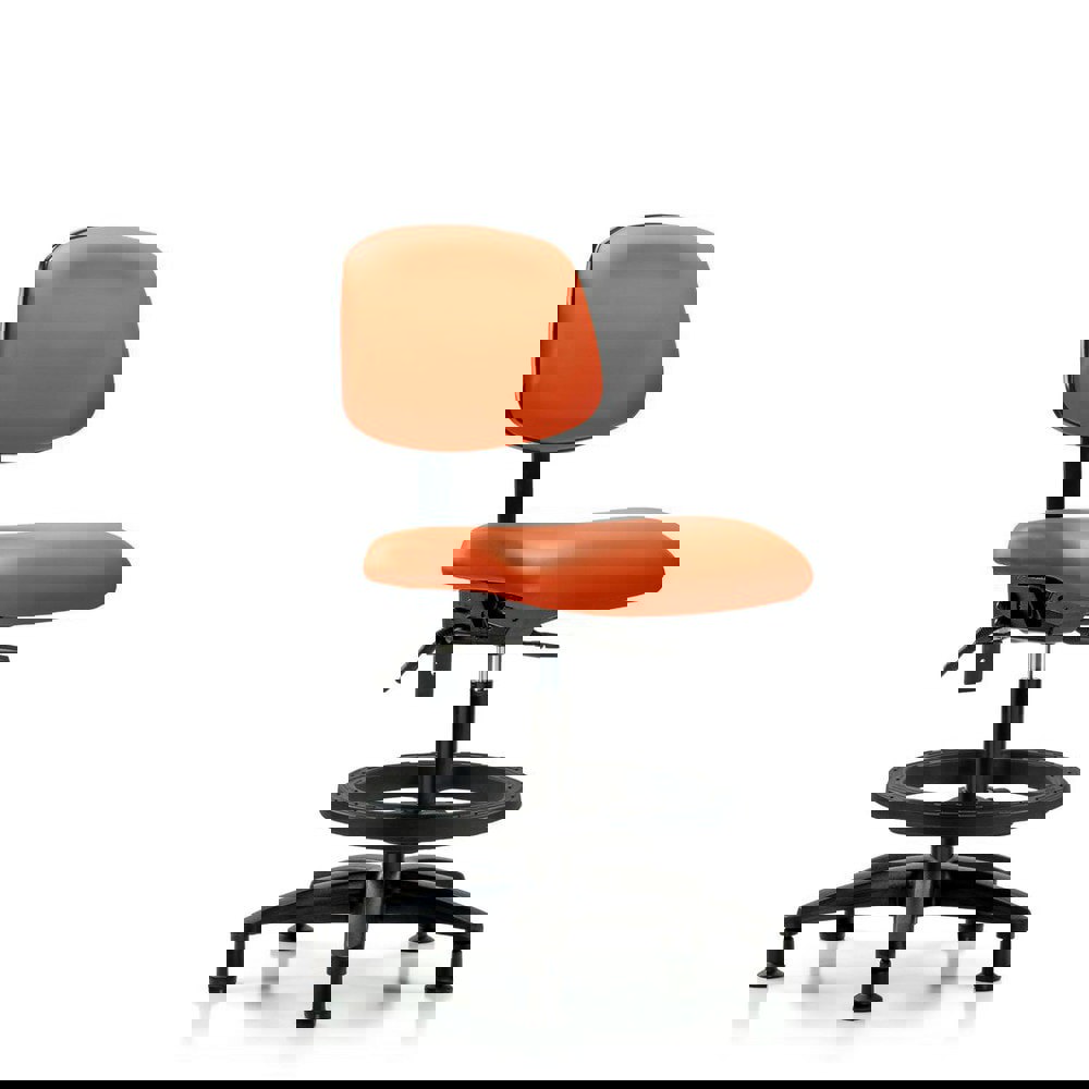 Task Chair: Vinyl, Orange Kist