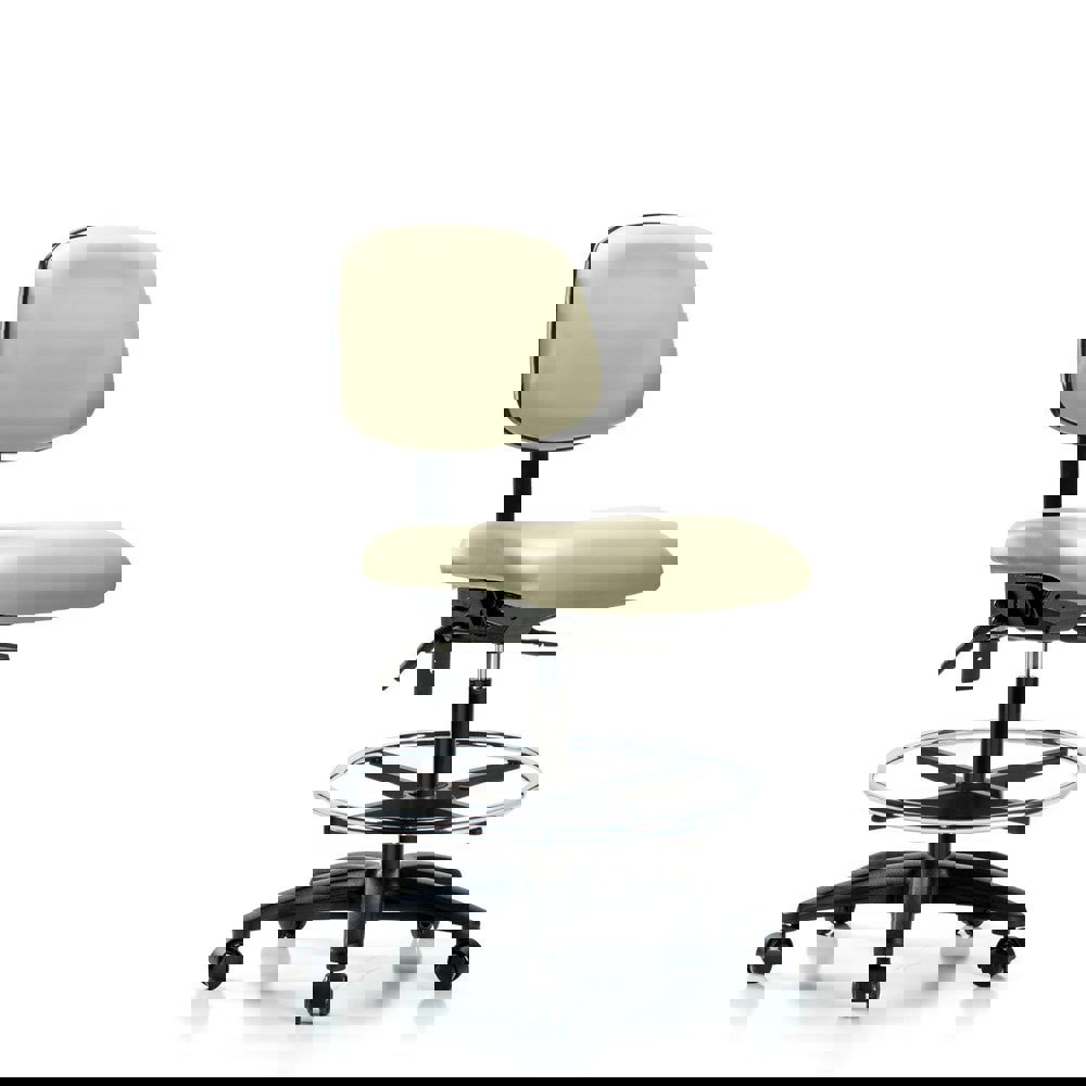 Task Chair: Vinyl, Adobe White