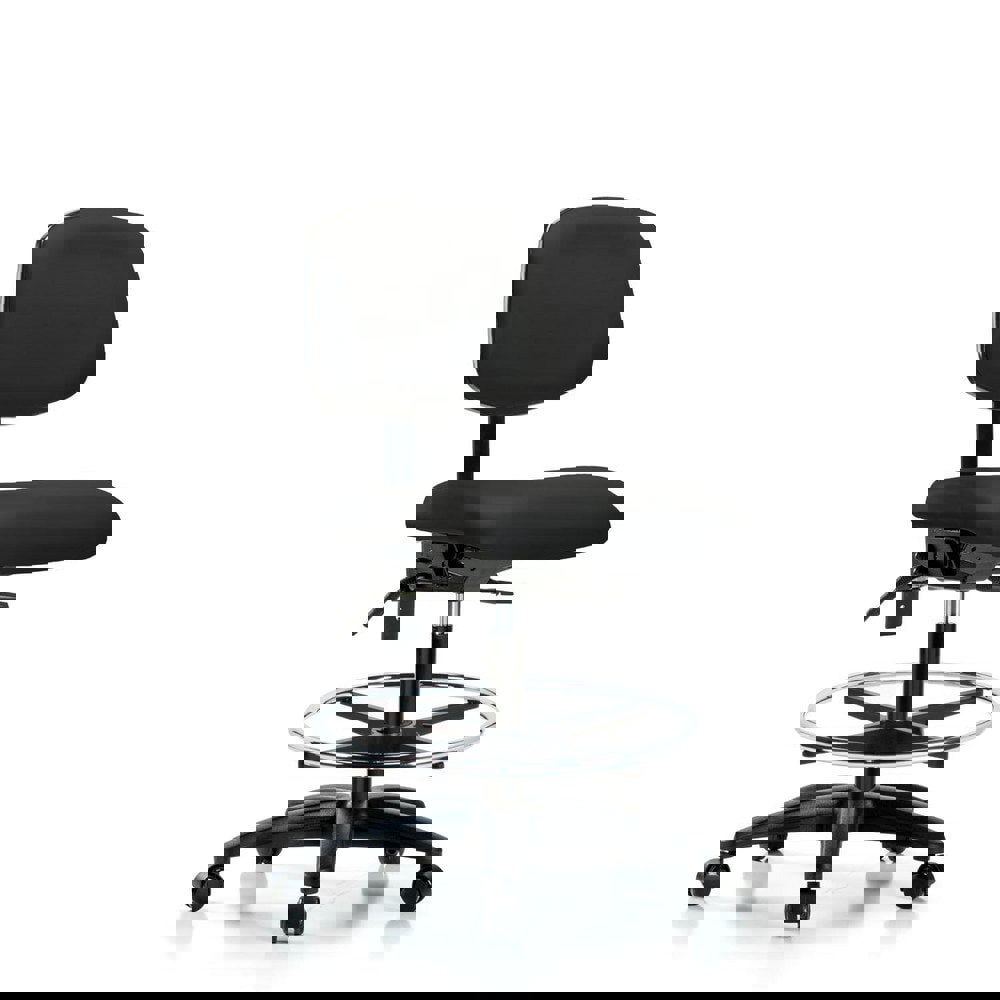 Task Chair: Vinyl, Black