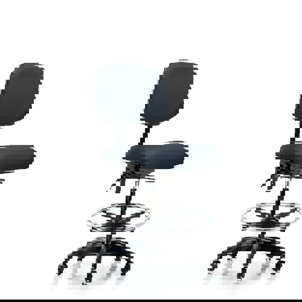 Task Chair: Vinyl, Imperial Blue