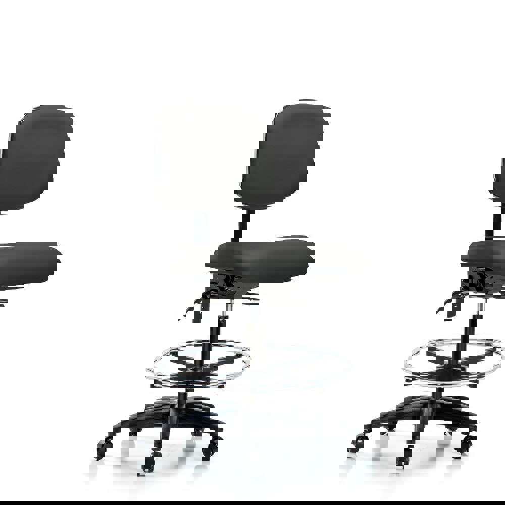 Task Chair: Vinyl, Charcoal