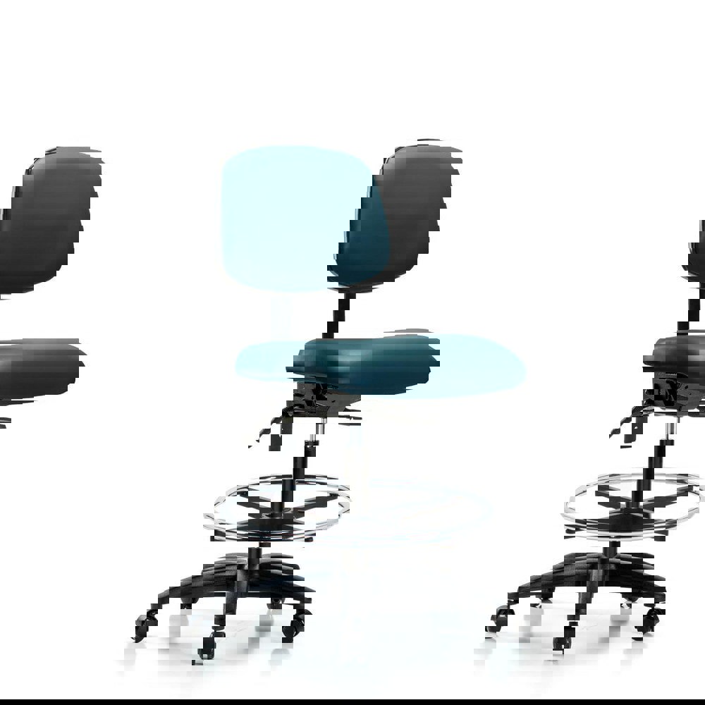 Task Chair: Vinyl, Marine Blue