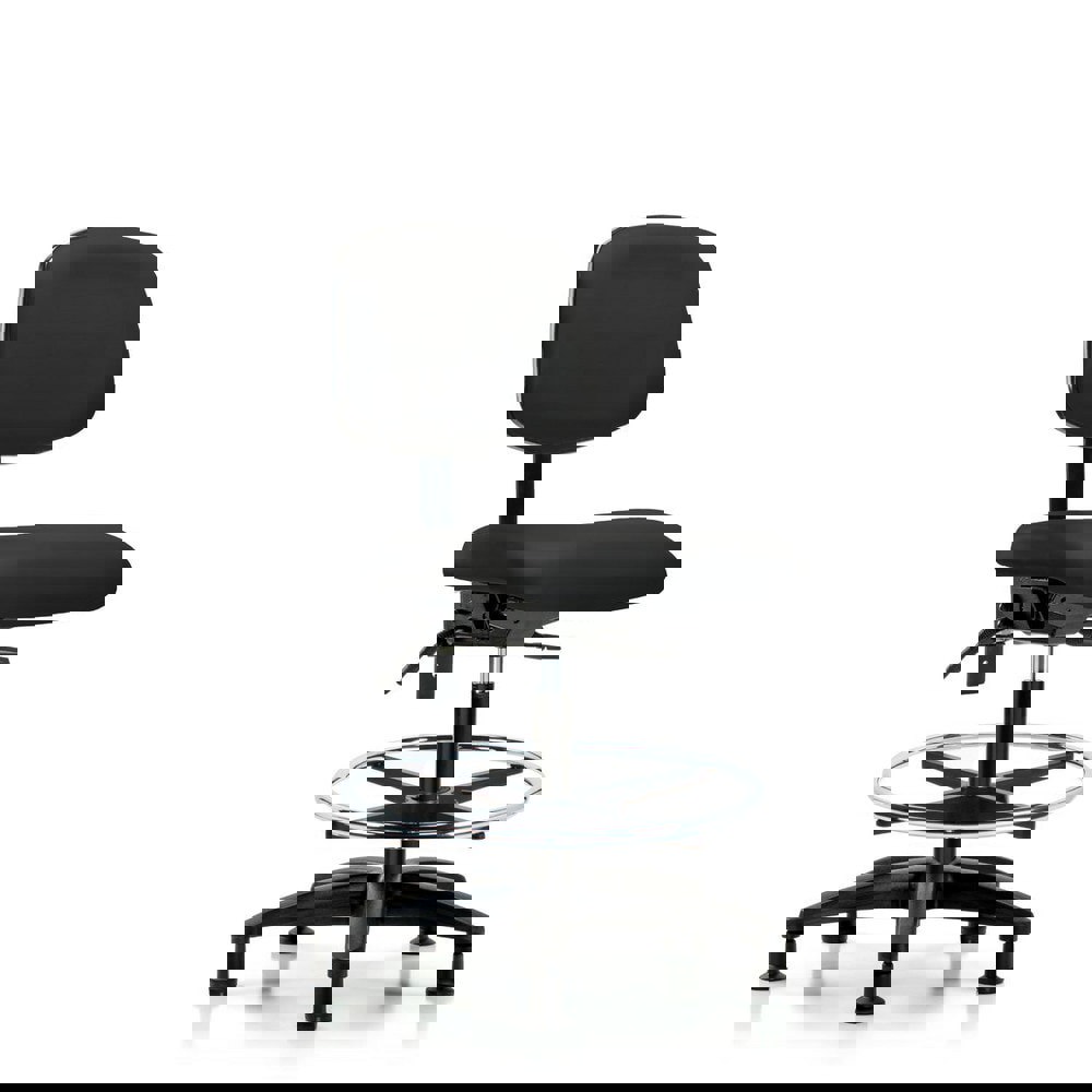 Task Chair: Vinyl, Black