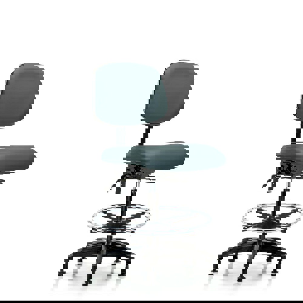 Task Chair: Vinyl, Colonial Blue