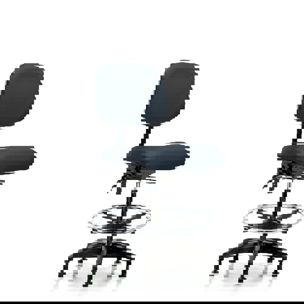 Task Chair: Vinyl, Imperial Blue