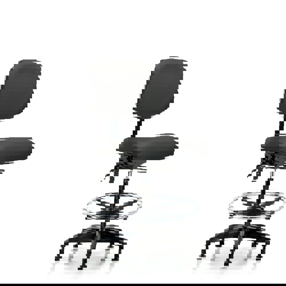 Task Chair: Vinyl, Charcoal