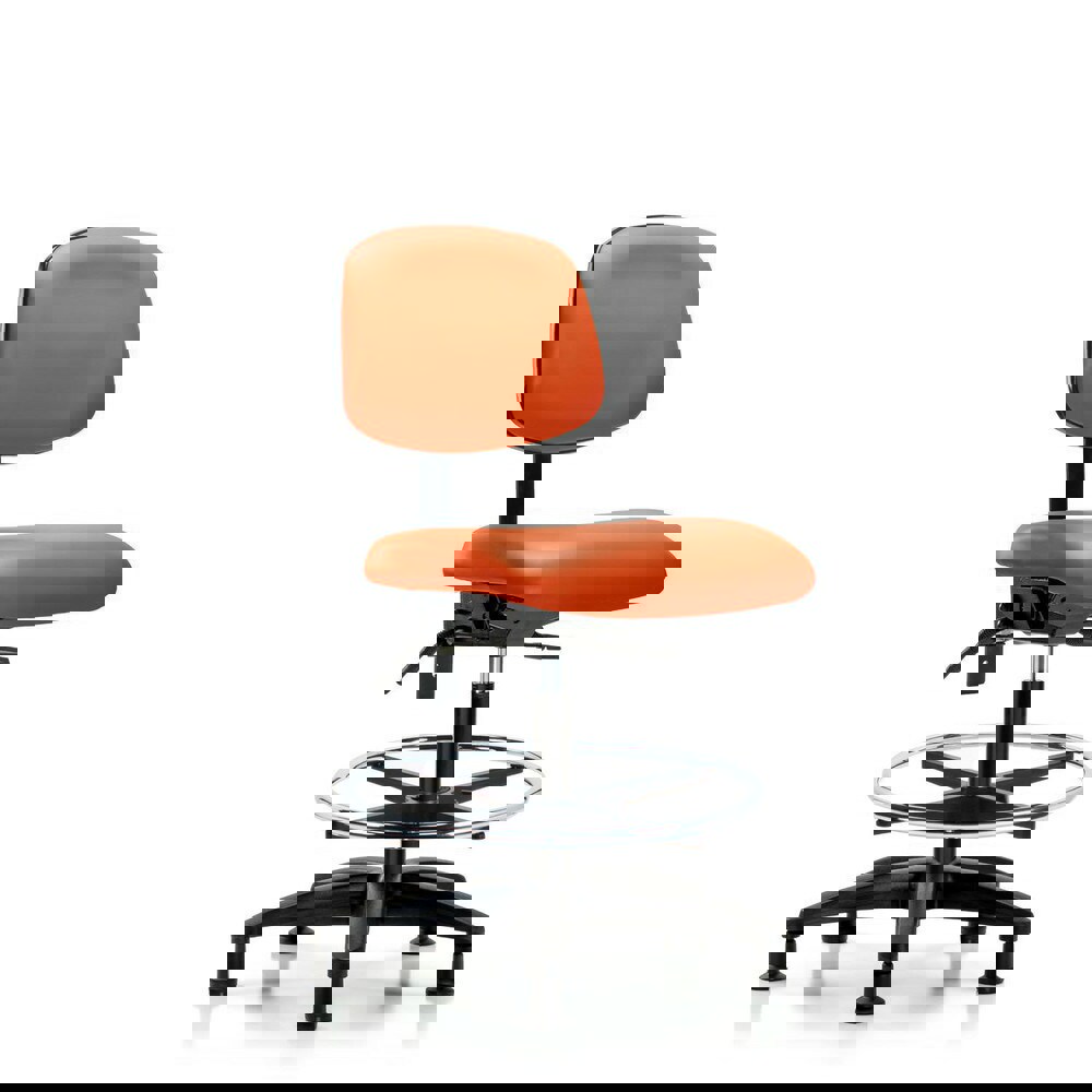 Task Chair: Vinyl, Orange Kist