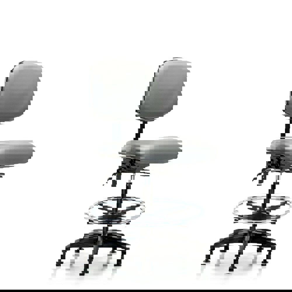 Task Chair: Vinyl, Sterling