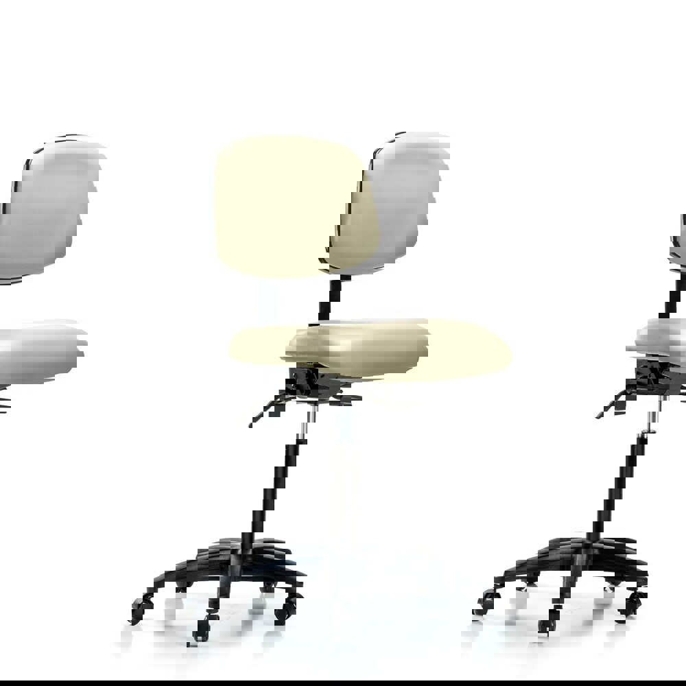 Task Chair: Vinyl, Adobe White