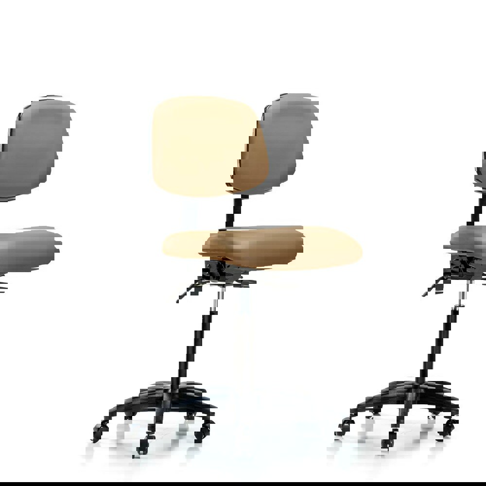 Task Chair: Vinyl, Taupe