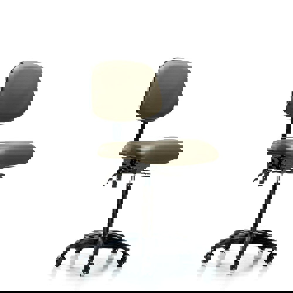 Task Chair: Vinyl, Taupe