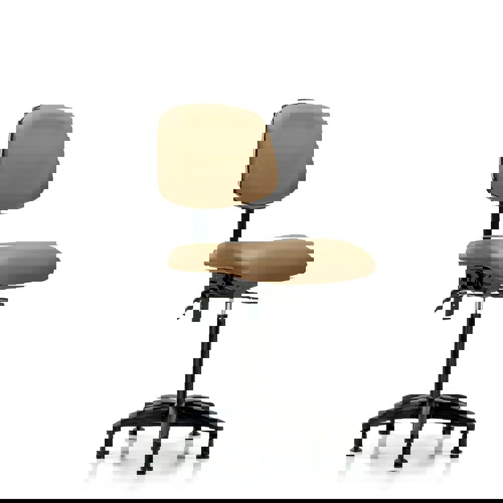 Task Chair: Vinyl, Taupe