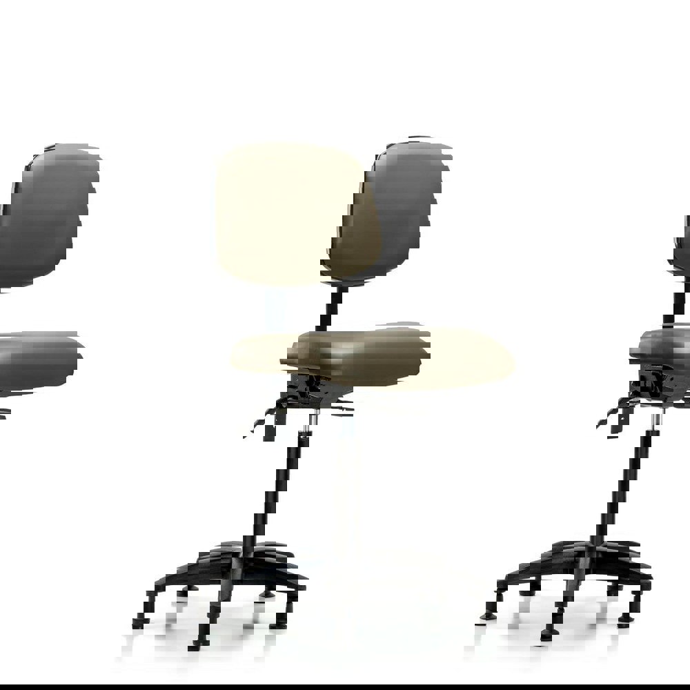 Task Chair: Vinyl, Taupe