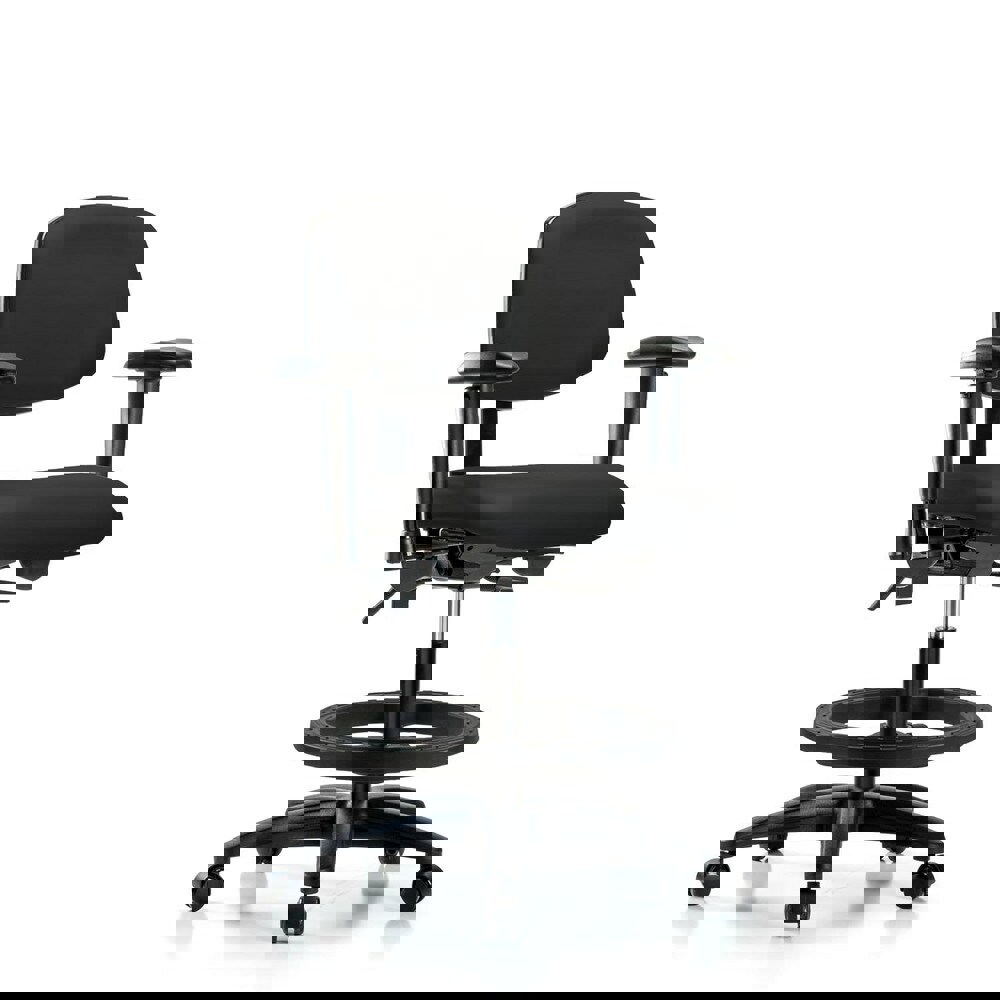 Task Chair: Vinyl, Black