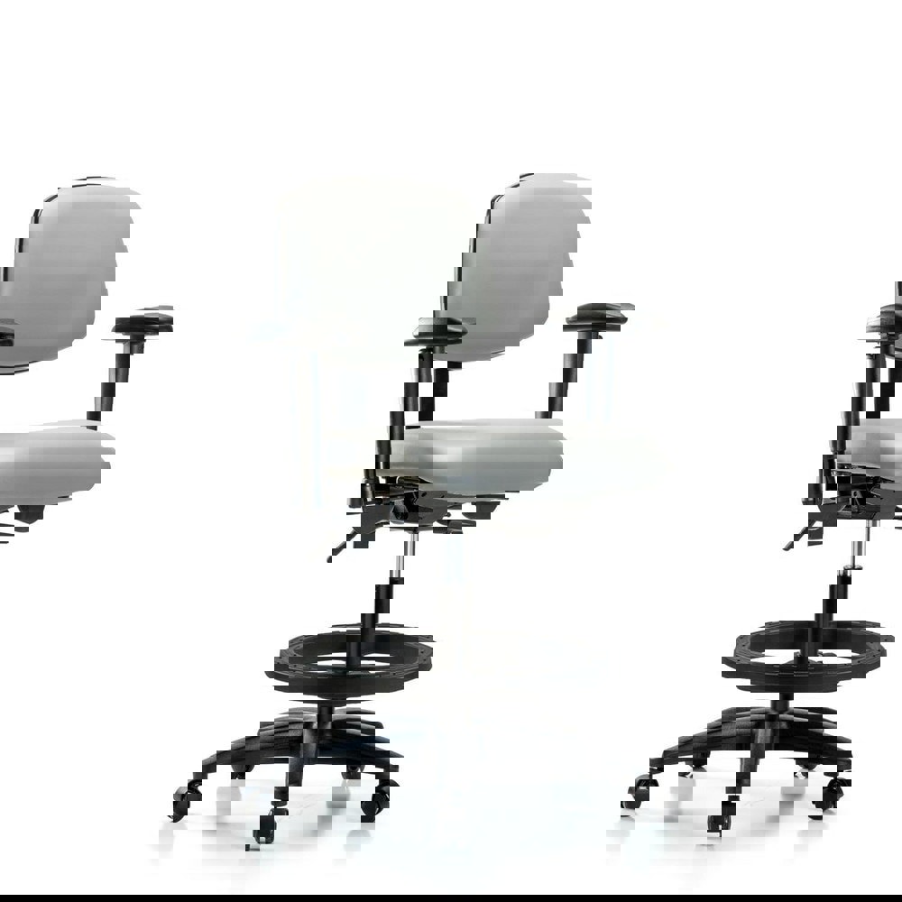 Task Chair: Vinyl, Dove