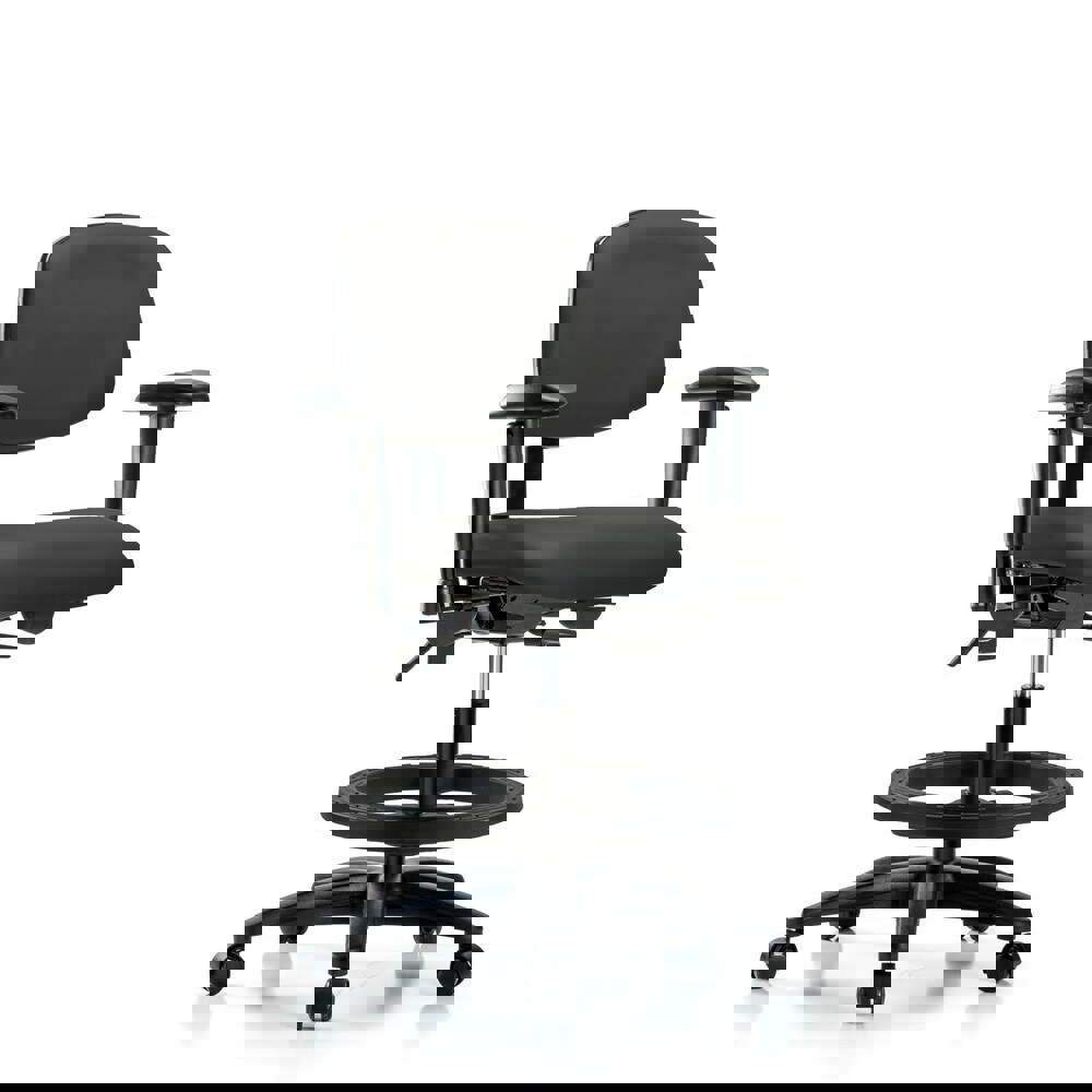 Task Chair: Vinyl, Charcoal