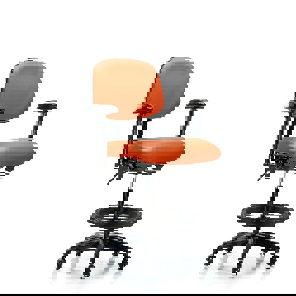 Task Chair: Vinyl, Orange Kist