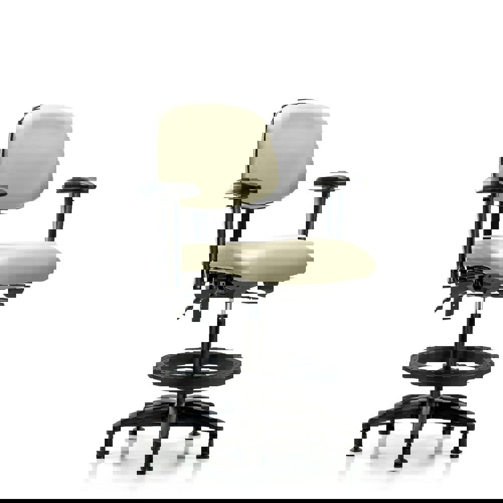 Task Chair: Vinyl, Adobe White