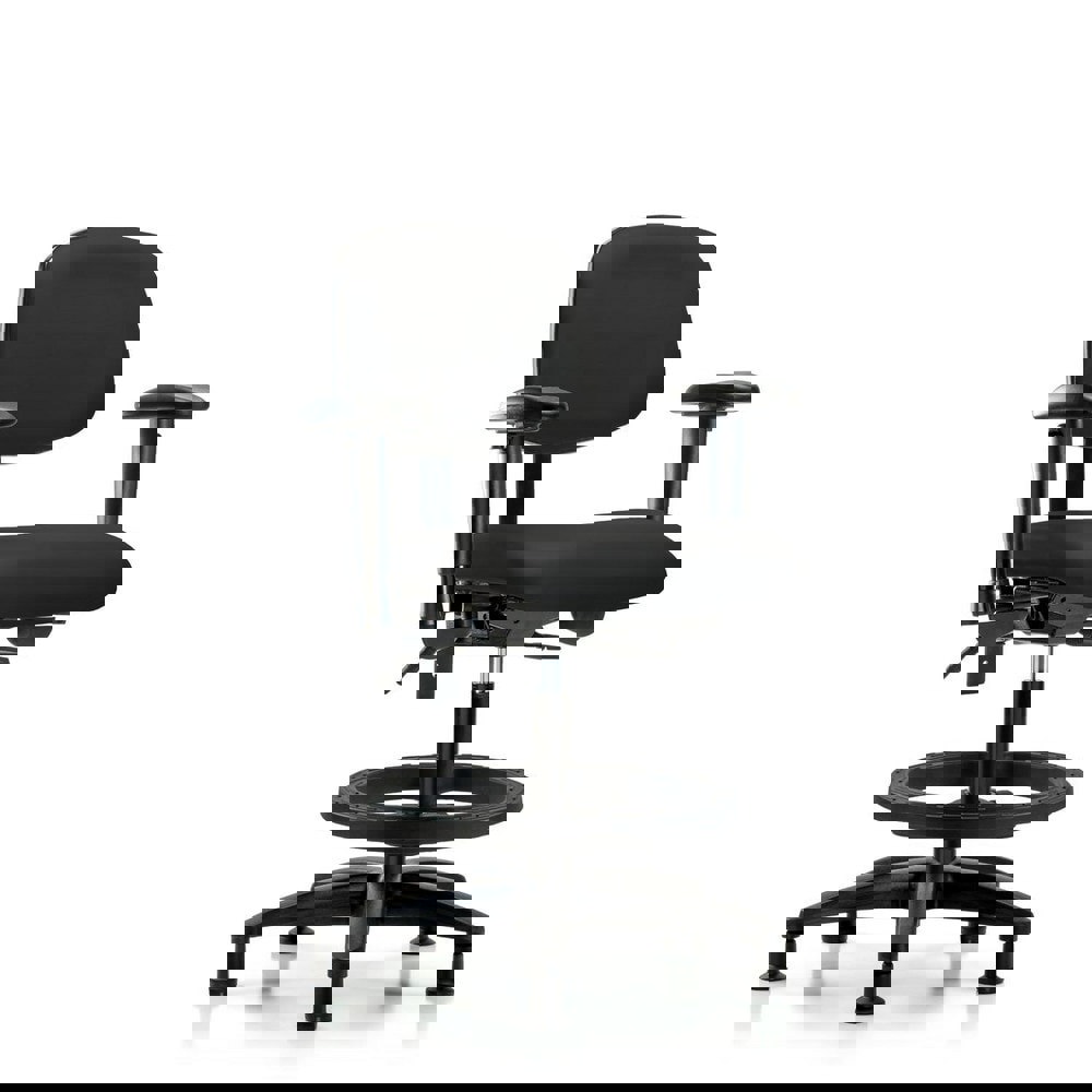 Task Chair: Vinyl, Black