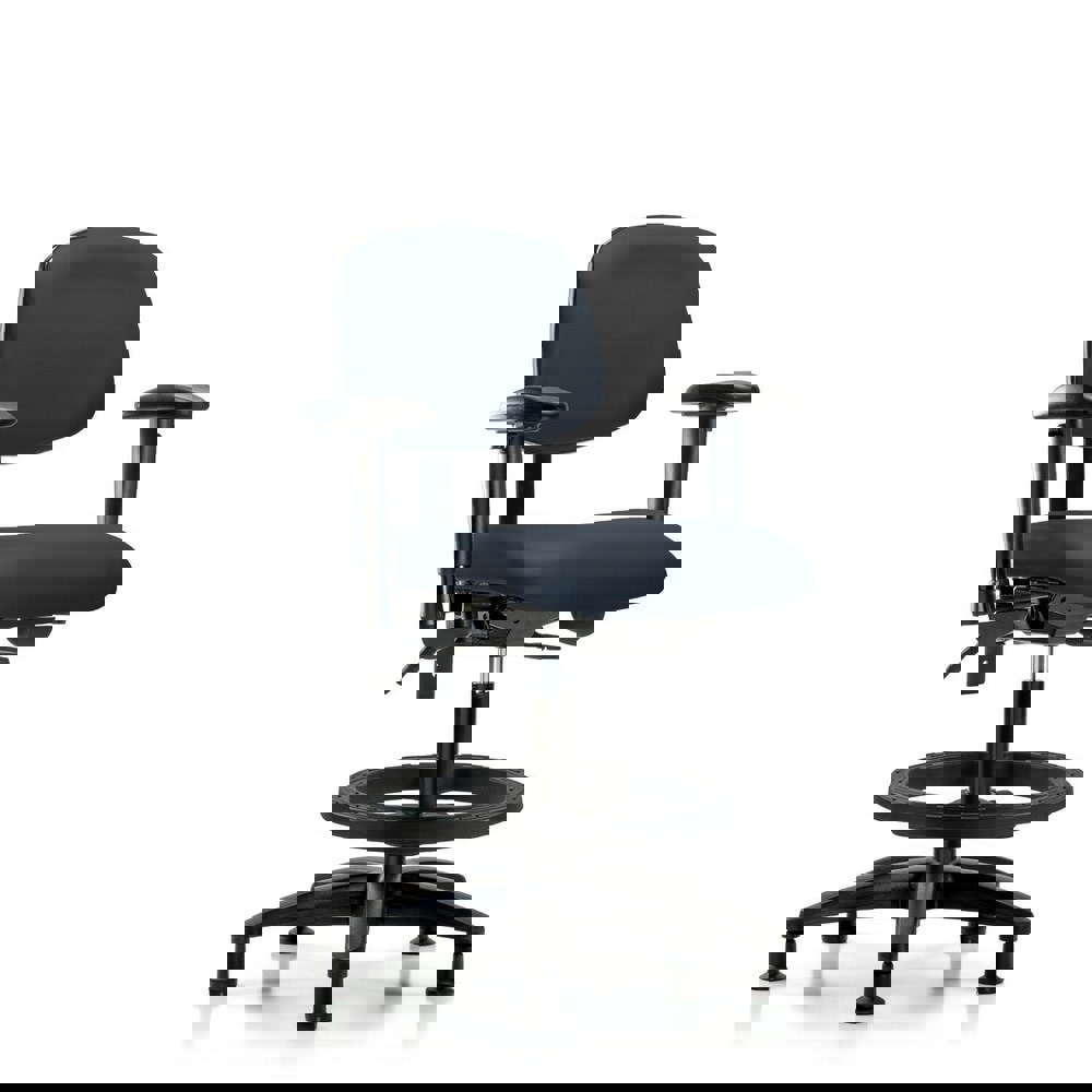 Task Chair: Vinyl, Imperial Blue