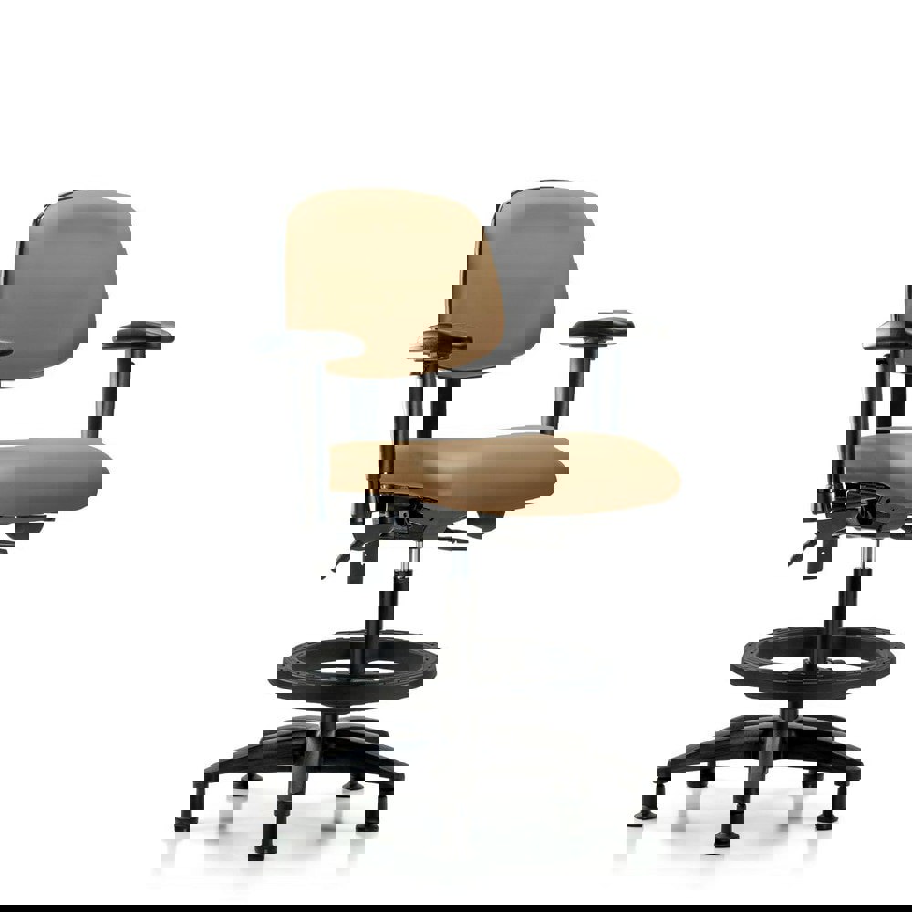 Task Chair: Vinyl, Taupe